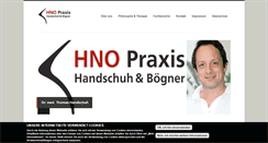 Desktop Screenshot of praxis-handschuh-boegner.com